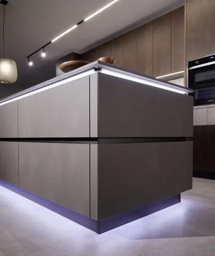 Inselküche 57.150 CO 6 521, Asteiche Maron gebürstet