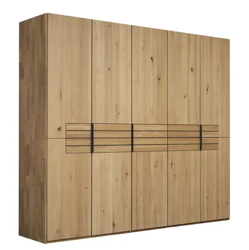 Drehtürenschrank Scottsdale - B ca. 252 cm, Wildeiche massiv