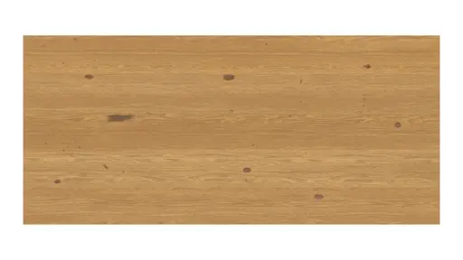 Esstisch 3110 - LB ca. 220x100 cm, ausziehbar,  Asteiche massiv, Geölt, Wange Rohstahl, Schwarz