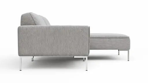 Ecksofa Morten - 1,5-Sitzer, Longchair rechts, Stoff, Natur