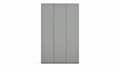 Drehtürenschrank Viana - B. ca. 151 cm, Lack, Steingrau