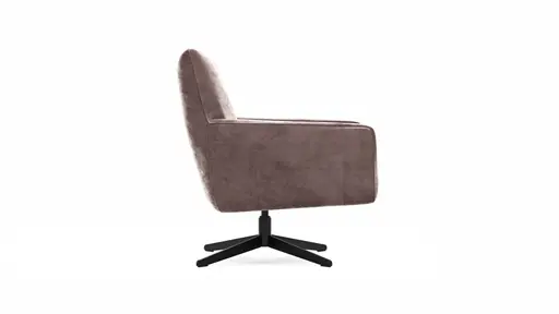 Drehsessel Matina - Größe L, Velour, Mauve
