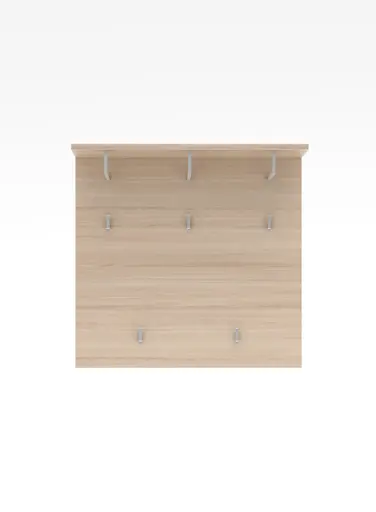 Garderobe - inkl. Sitzkissen, Riva Eiche Nachbildung, Kaschmir