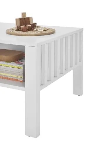 Couchtisch - LB ca. 108x60 cm, Weiß