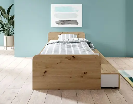 Kojenbett - Liegefläche ca. 90x200 cm, Artisan Eiche Nachbildung