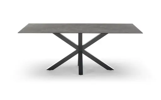 Esstisch ABBIGAIL - LB ca. 160x90 cm, Schwarz