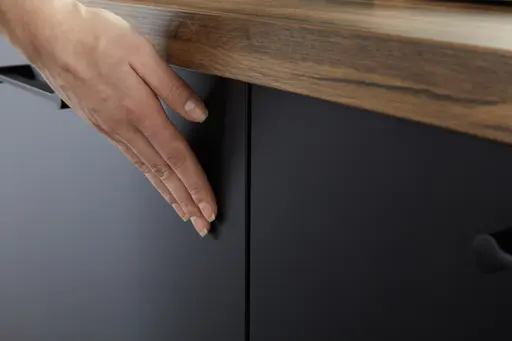 Inselküche 53.190 GL 1 519, Onyxschwarz matt