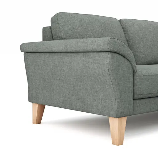 Ecksofa Rockport A - 2,5-Sitzer mit Ecke rechts, Stoff, Grau