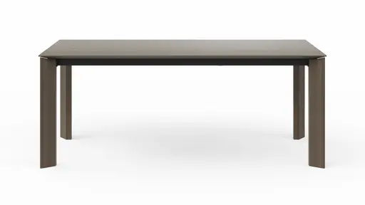 Esstisch Saratoga - ausziehbar, LB ca. 200x95 cm, Buche massiv, silbergrau geölt