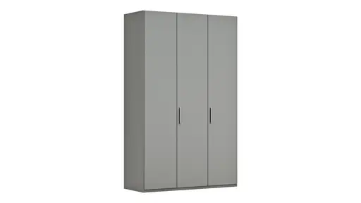Drehtürenschrank Viana - B. ca. 151 cm, Lack, Steingrau