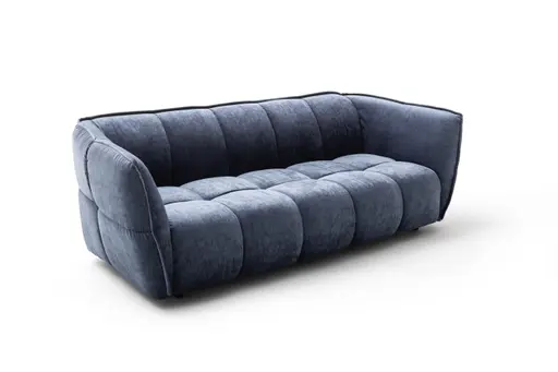 Sofa Hedda - 3-Sitzer, Stoff, Dunkelblau