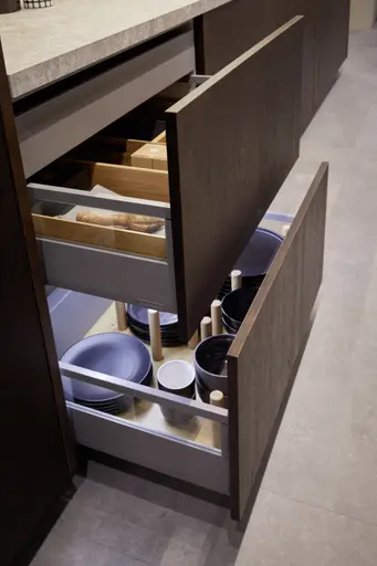 Inselküche 57.150 CO 6 521, Asteiche Maron gebürstet