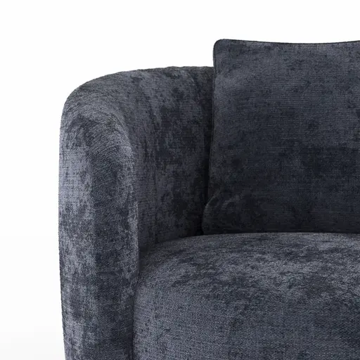 Drehsessel Valdis - Stoff, Navy