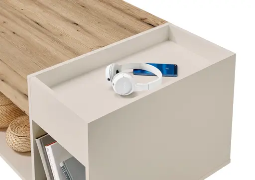 Couchtisch - LB ca. 110x60 cm, Kaschmir, Artisan Eiche Nachbildung