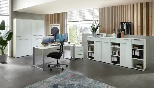 Büroschrank - B ca. 40 cm, Weiß