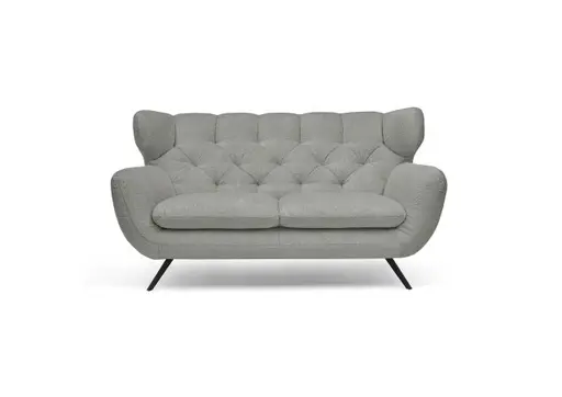 Sofa CHIRA - 2,5-Sitzer, Stoff, Hellgrau