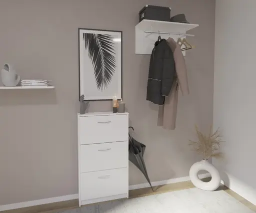 Schuhschrank- Weiß