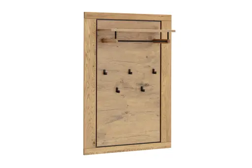 Garderobe - Wildeiche Nachbildung, Wildeiche massiv geölt