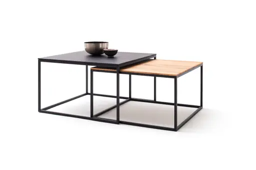 Couchtisch Kai - LBH ca. 65x65x37 cm, Asteiche massiv