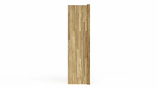 Drehtürenschrank New Jersey - inkl. Passepartout, B. ca. 239 cm, Weißglas matt, mit Bauchbinde