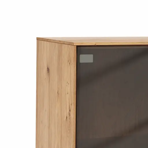 Highboard Saratoga - Wildeiche massiv, natur geölt