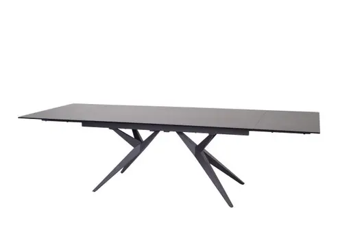 Esstisch MICHELA - ausziehbar, LB ca. 95x180 cm, Keramik, Dunkelgrau