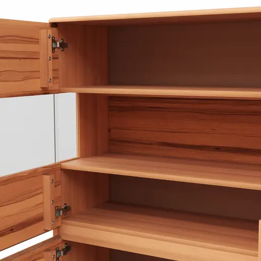 Highboard Hillsboro - Buche/Kernbuche natur, geölt