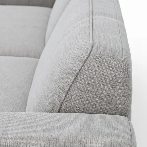 Ecksofa Morten - Longchair links, 1,5-Sitzer, Stoff, Natur