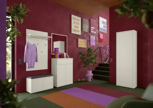 Garderobenschrank FAID- B ca. 60 cm, Sand