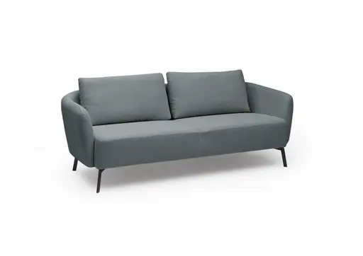Sofa CARLLOTA - 3-Sitzer, Stoff, Graublau