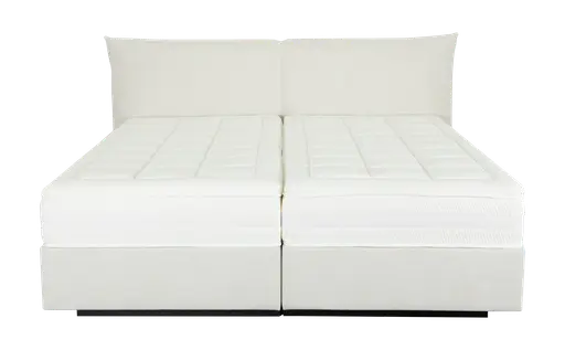 Boxspringbett - Liegefläche ca. 200x210 cm, Stoff, Creme