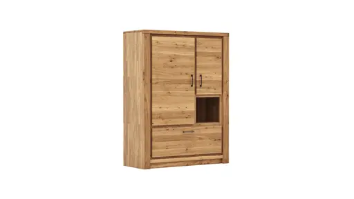 Highboard Farmingdale - Eiche massiv, natur geölt