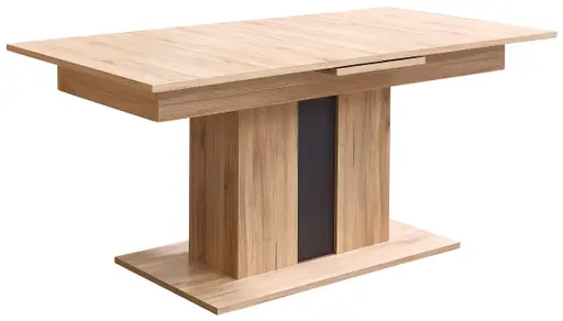 Esstisch - ausziehbar, LB ca. 180x90 cm, Eiche Nachbildung, Eiche dunkel Nachbildung