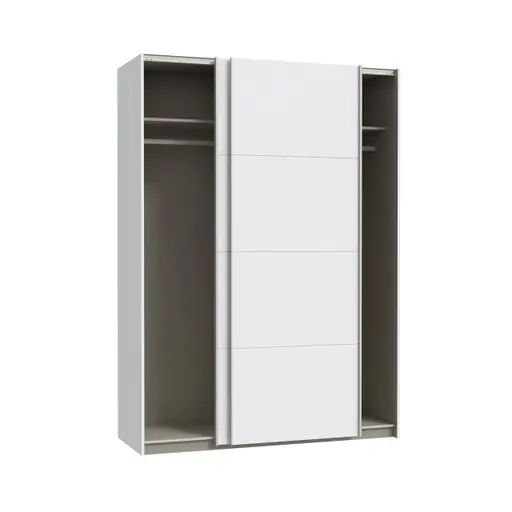 Schwebetürenschrank FREDDY 2- B ca. 150 cm, Weiß