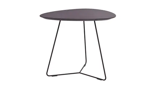 Ecktisch Fano - LBH ca. 59x50x50 cm, Fenix, Aubergine