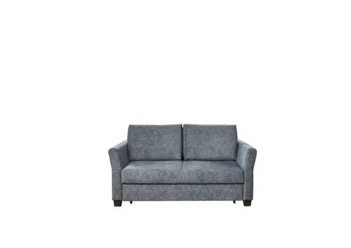 Relax-Sofa - Sitztiefe verstellbar/Schlaffunktion, Stoff, Grau