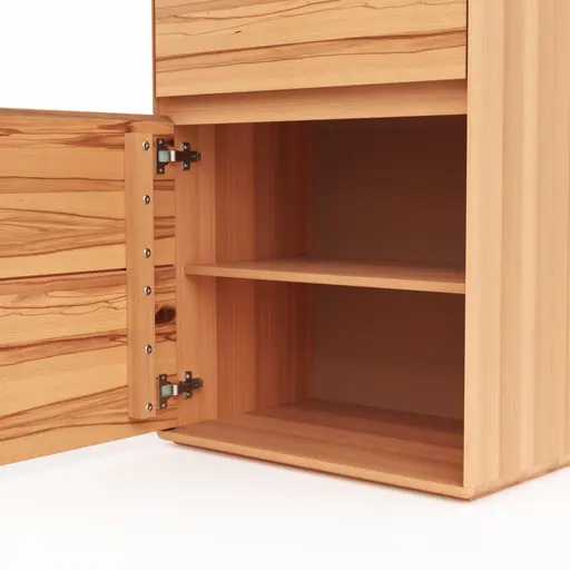 Vitrine Hillsboro - Anschlag Links, Buche/Kernbuche natur, geölt