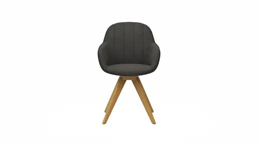 Polsterstuhl Dinner - Stoff, Anthrazit