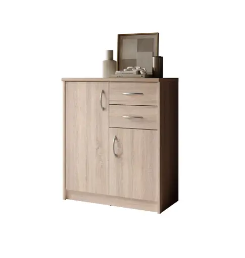 Kommode - B ca. 74 cm, Sonoma Eiche Nachbildung