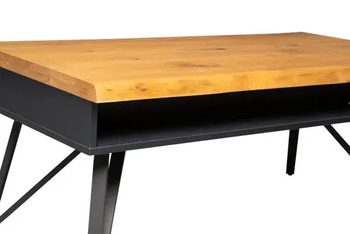 Couchtisch - B/H/T ca. 110x45x60 cm, Wildeiche massiv