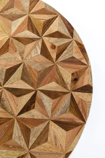 Beistelltisch- DH ca. 40x50 cm, Braun, Stahl, Gold