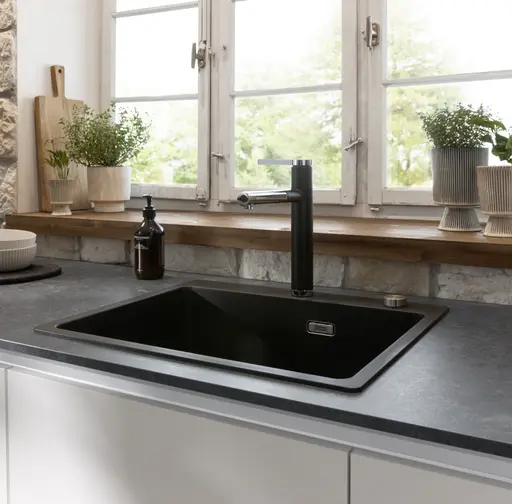 U-Küche 56.210 CO 2 525, kristallweiß matt