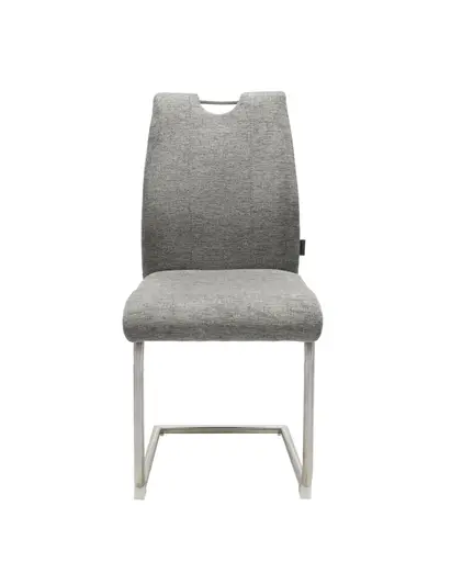 Freischwinger MERVE - Stoff, Grau