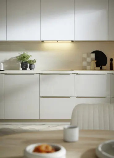 L-Küche 56.100 CO 4 525, Kieselgrau