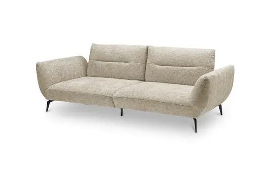 Megasofa PAYTON - 3-Sitzer, Stoff, Taupe