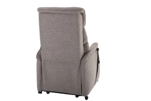 TV-Sessel MARLO - Aufstehhilfe, Relaxfunktion, Kopfteilverstellung, Stoff, Braunbeige