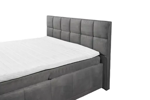 Boxbett - Liegefläche ca. 180x200 cm, Stoff, Anthrazit