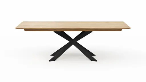 Esstisch Talara Lola - beidseitig ausziehbar, LB ca. 240x100cm, Wildeiche Bianco