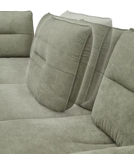 Ecksofa PAYTON - Ecke links, 2,5-Sitzer, Stoff, Senfgelb