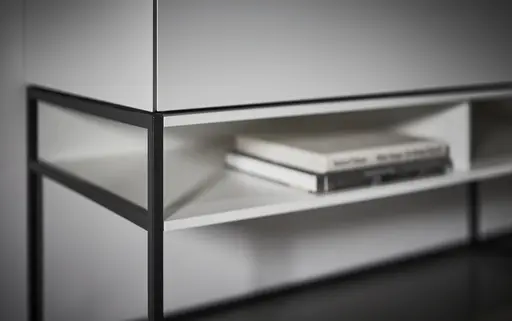 Lowboard Catona - Lack matt, Weiß